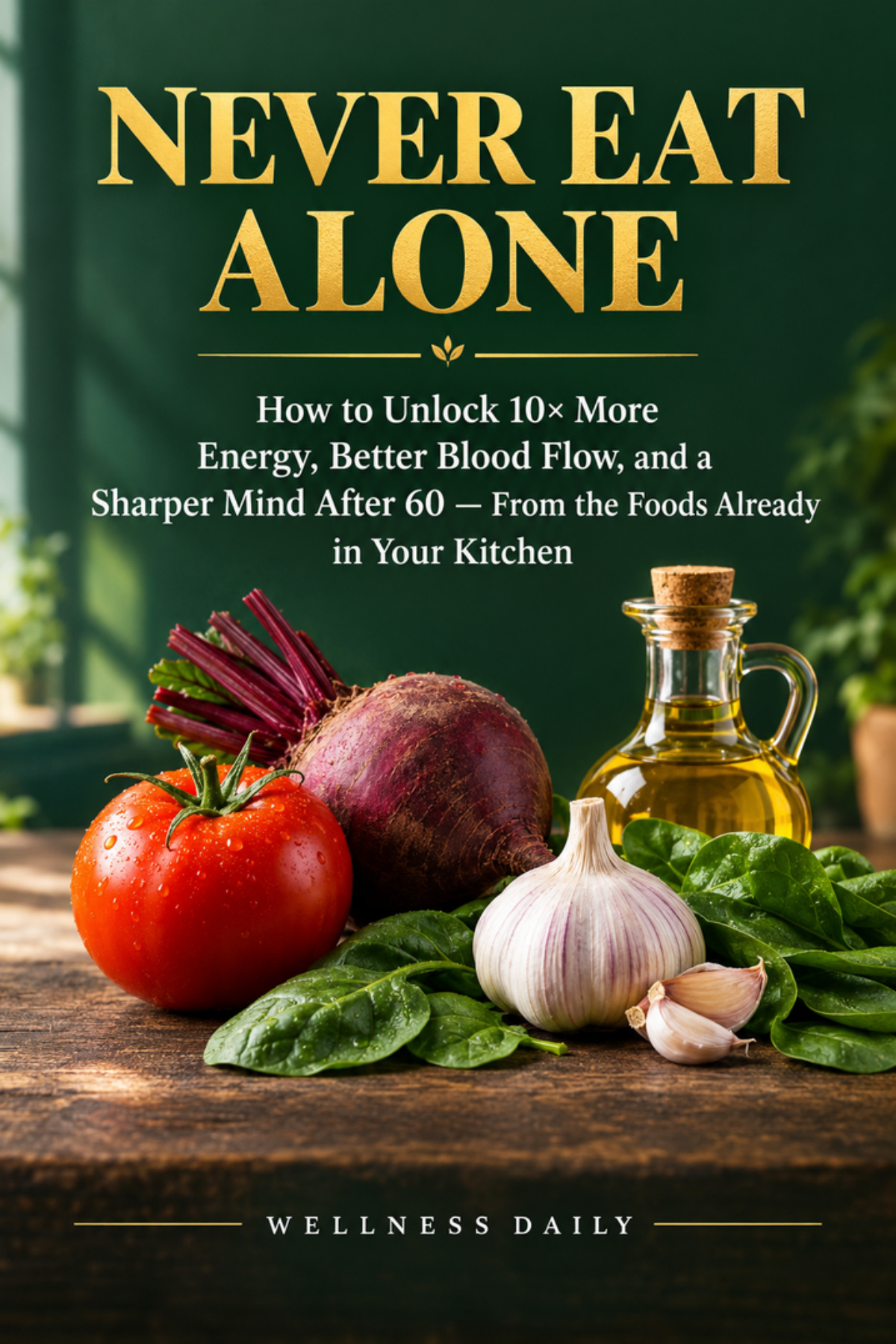Never Eat Alone E-Book Cover by Wellness Daily